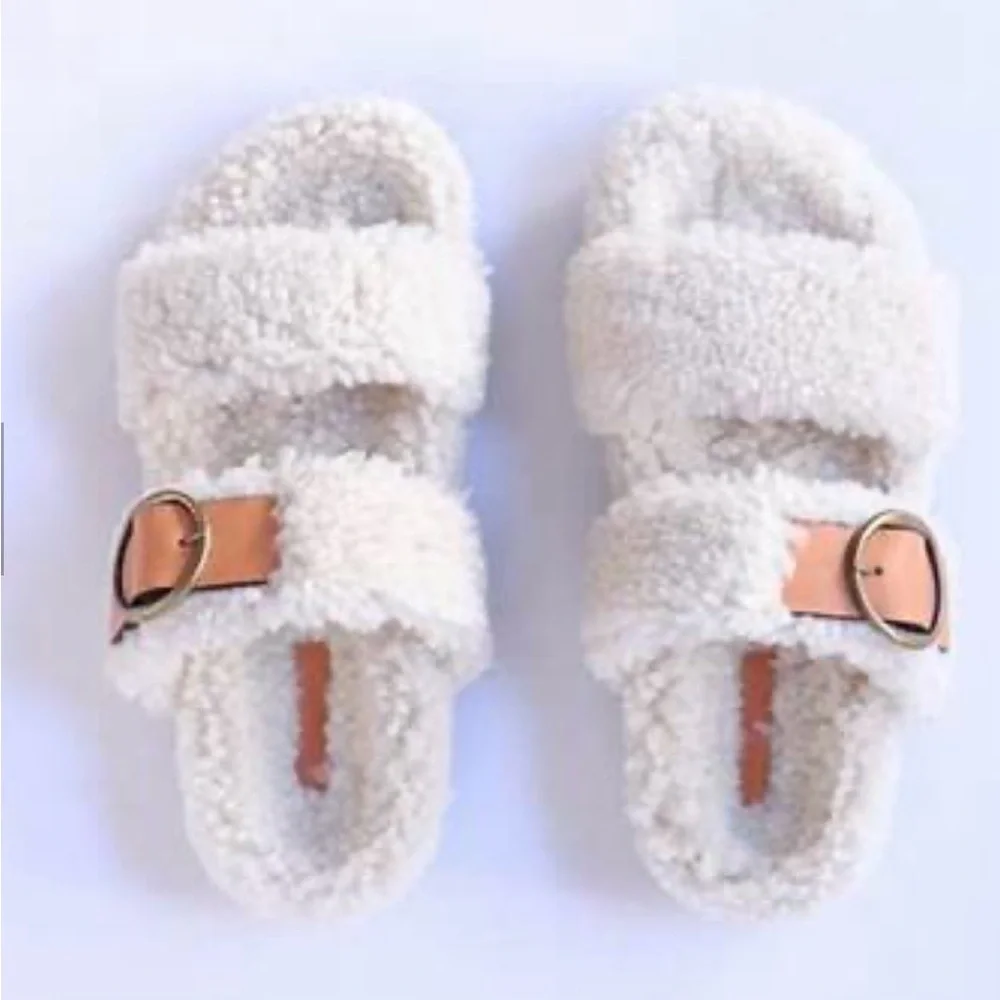 ISABEL MARANT Frikon Shearling Sandals - Picture 4 of 15